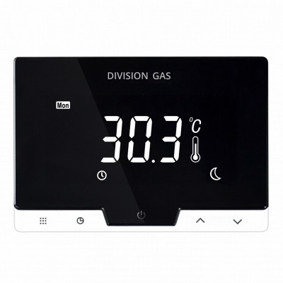 Poza Termostat ambiental programabil cu control vocal ALEXA, prin internet Division Gas DG19 WI-FI NEGRU. Poza 8419
